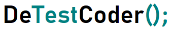 DeTestCoder Logo Image